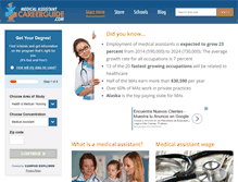 Tablet Screenshot of medicalassistantcareerguide.com